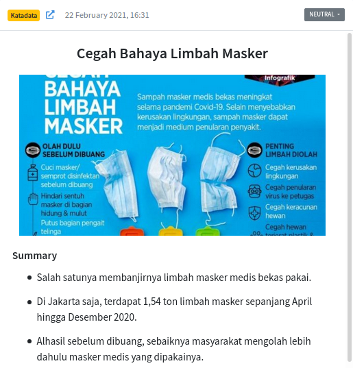 Problematika Sampah Masker Medis Yang Kian Meresahkan - Netray